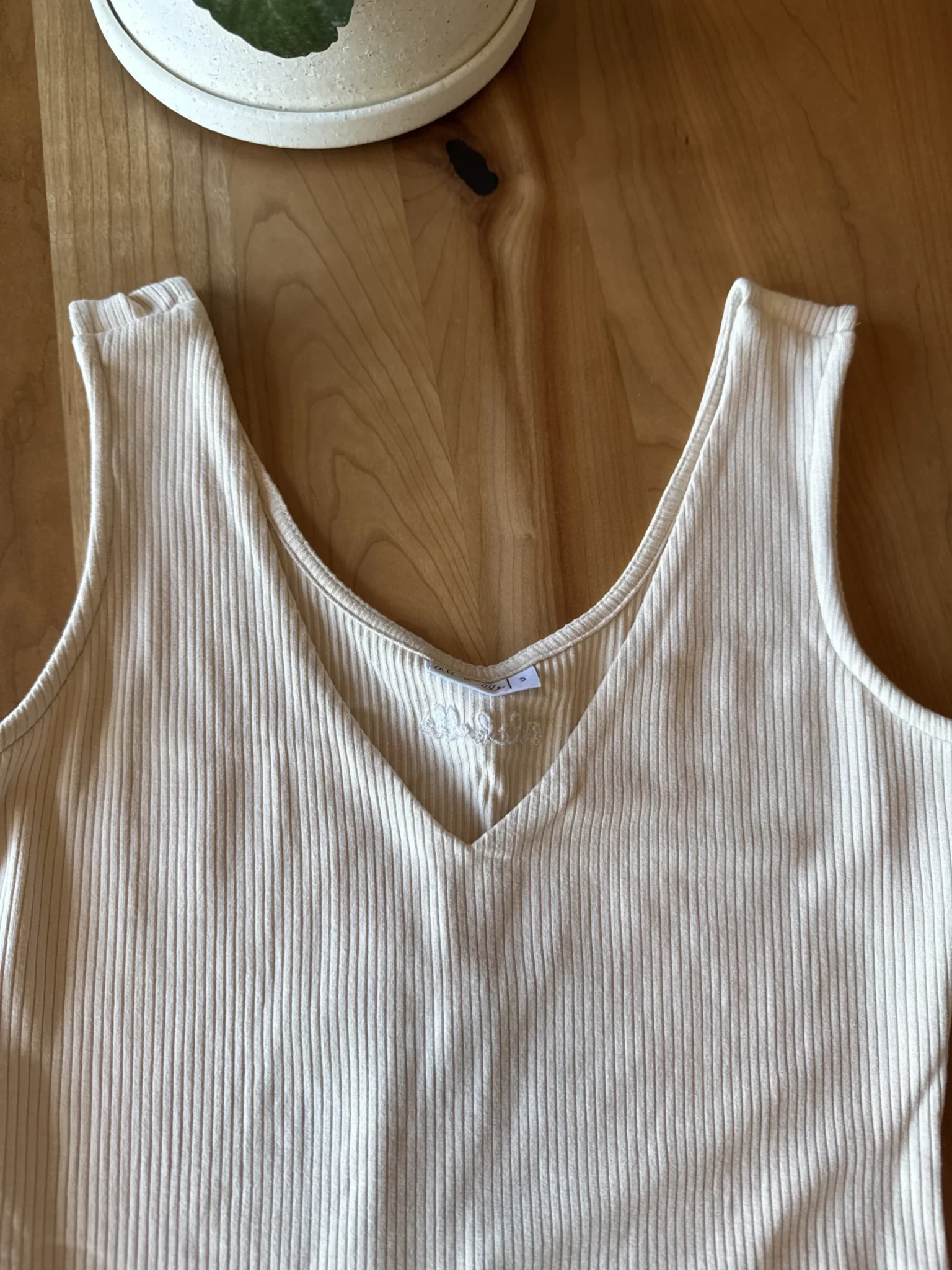 Image for Body beige effet ribbed