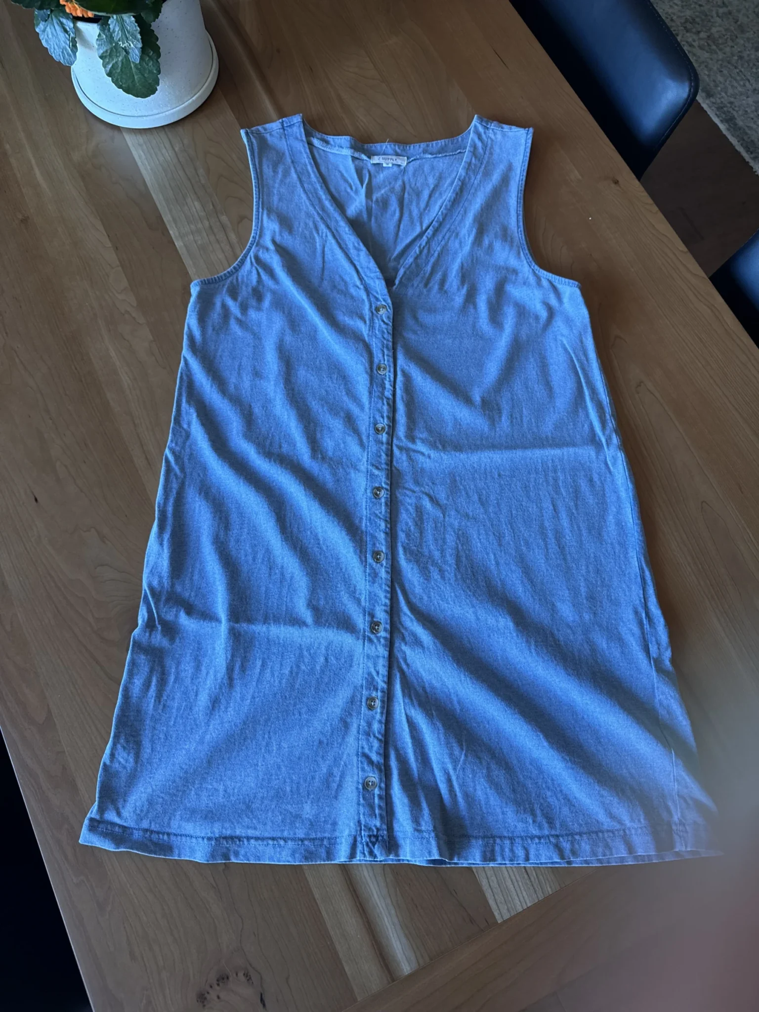 Featured image for Denim-effect dress
