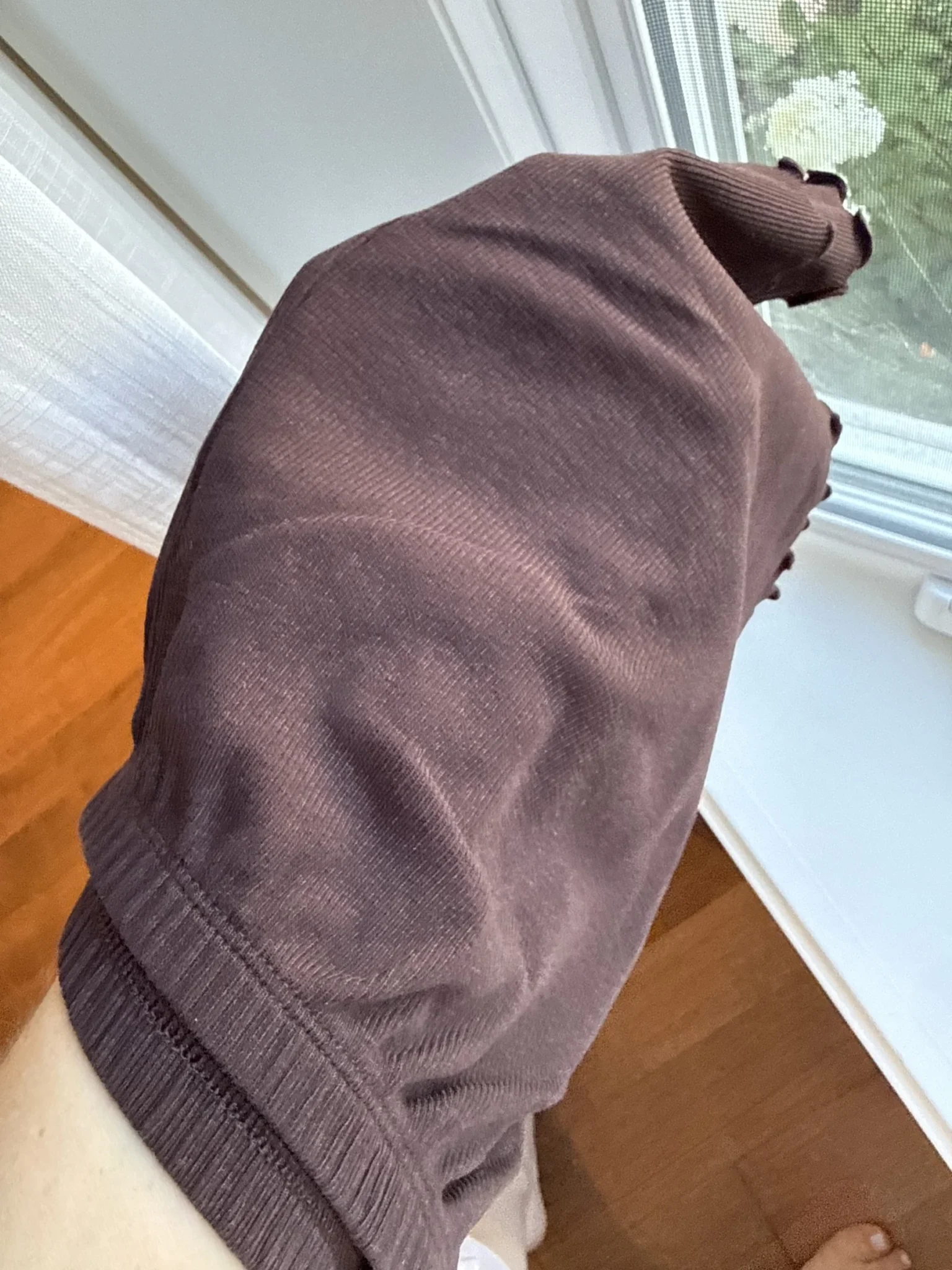 Image for Brown pyjamas with a ribbed effect