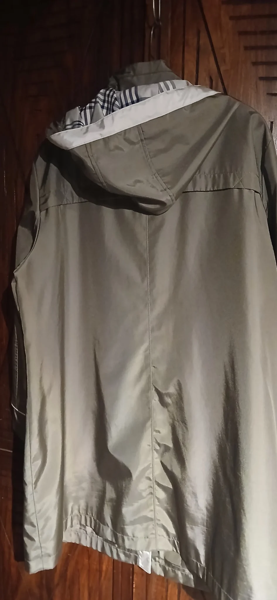 Image for Khaki/grey raincoat