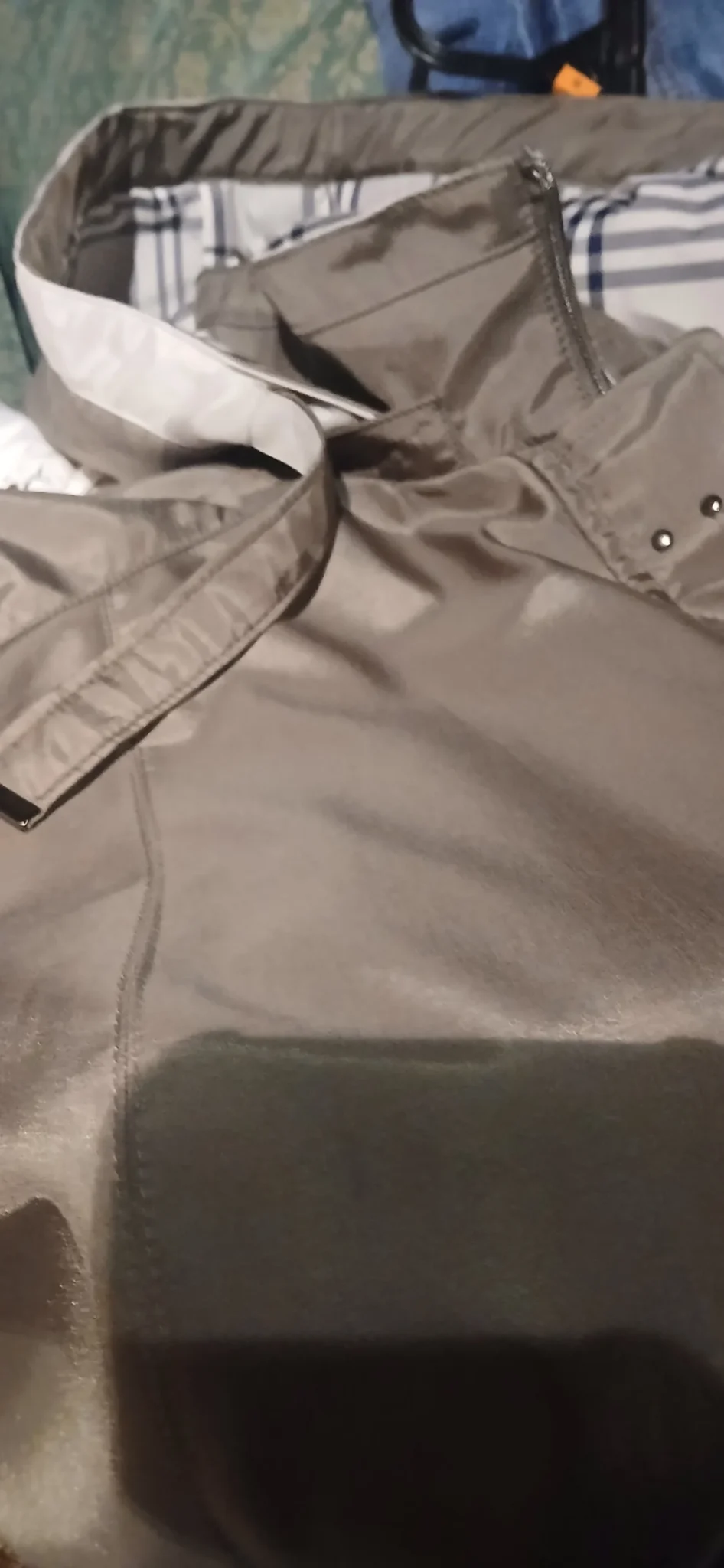 Image for Khaki/grey raincoat