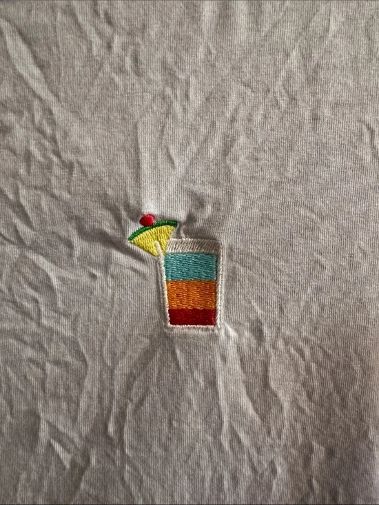 Image for T-shirt bleu pâle avec motif brodé Sunday Best Aritzia