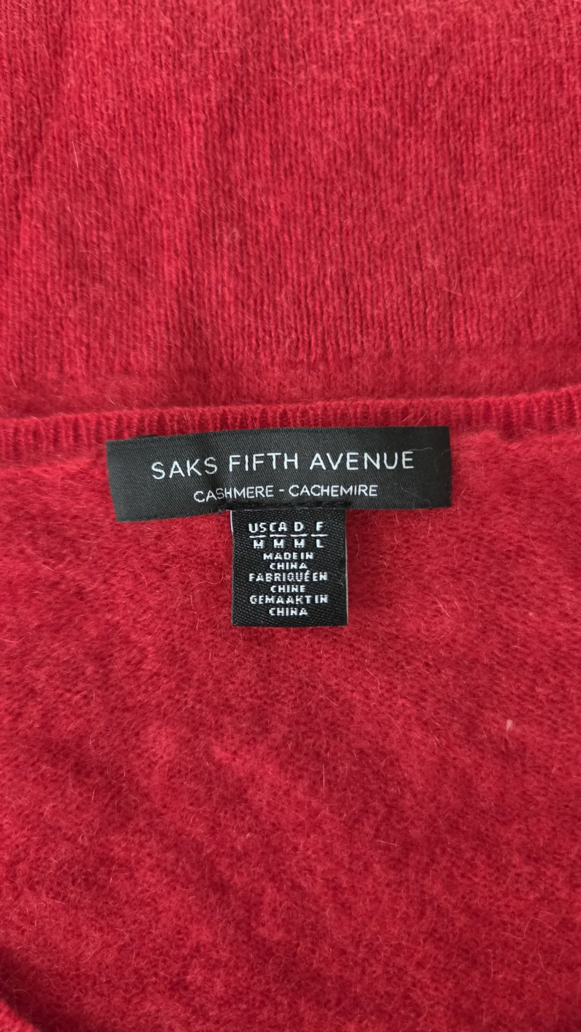 Image for Chandail 100% cachemire Saks Fifth Avenue