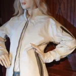 Thumbnail for Manteau semi-saison blanc et gris