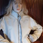 Thumbnail for Manteau semi-saison blanc et gris