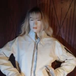 Thumbnail for Manteau semi-saison blanc et gris