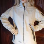 Thumbnail for Manteau semi-saison blanc et gris