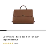Thumbnail for Magnifique sac Lambert avec détails dorés