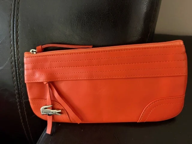 Image for Lacoste Orange Zip Pencil Case