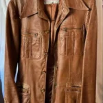 Featured thumbnail for Leather jacket, caramel - VINTAGE