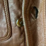 Thumbnail for Leather jacket, caramel - VINTAGE