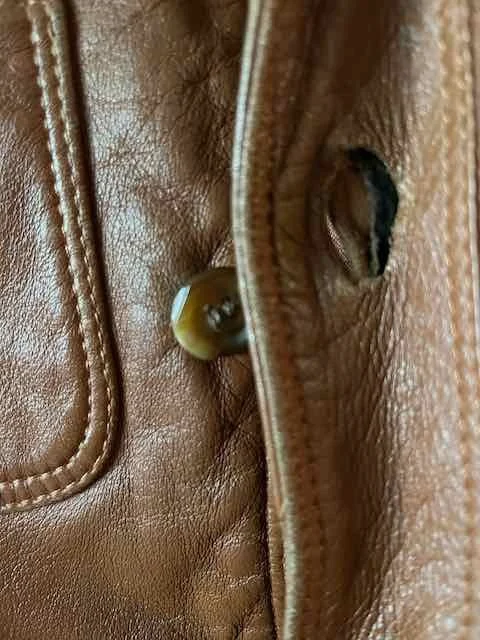 Image for Leather jacket, caramel - VINTAGE
