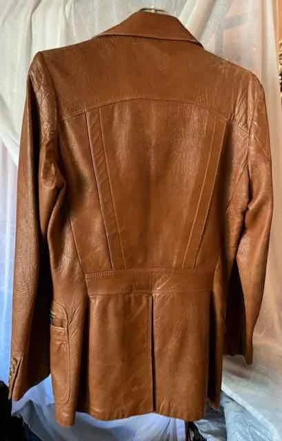 Image for Leather jacket, caramel - VINTAGE
