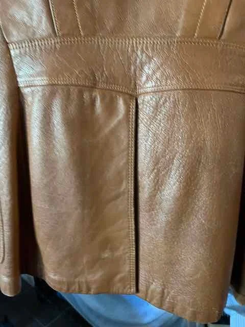 Image for Leather jacket, caramel - VINTAGE