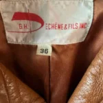 Thumbnail for Leather jacket, caramel - VINTAGE