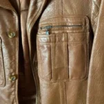 Thumbnail for Leather jacket, caramel - VINTAGE