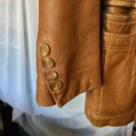 Thumbnail for Leather jacket, caramel - VINTAGE