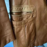 Thumbnail for Leather jacket, caramel - VINTAGE