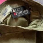 Thumbnail for Forest green suede suit - VINTAGE
