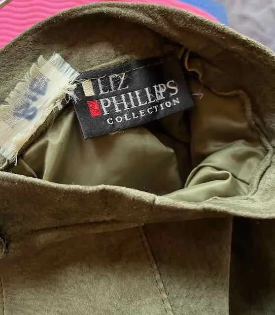 Image for Forest green suede suit - VINTAGE