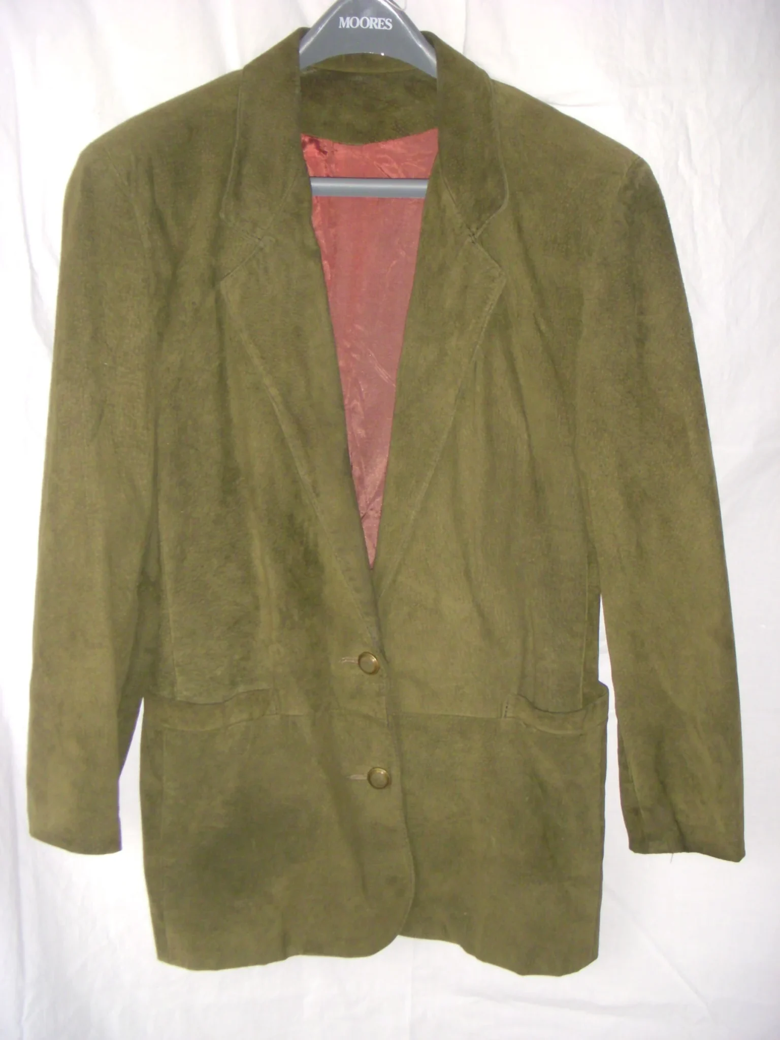 Image for Forest green suede suit - VINTAGE