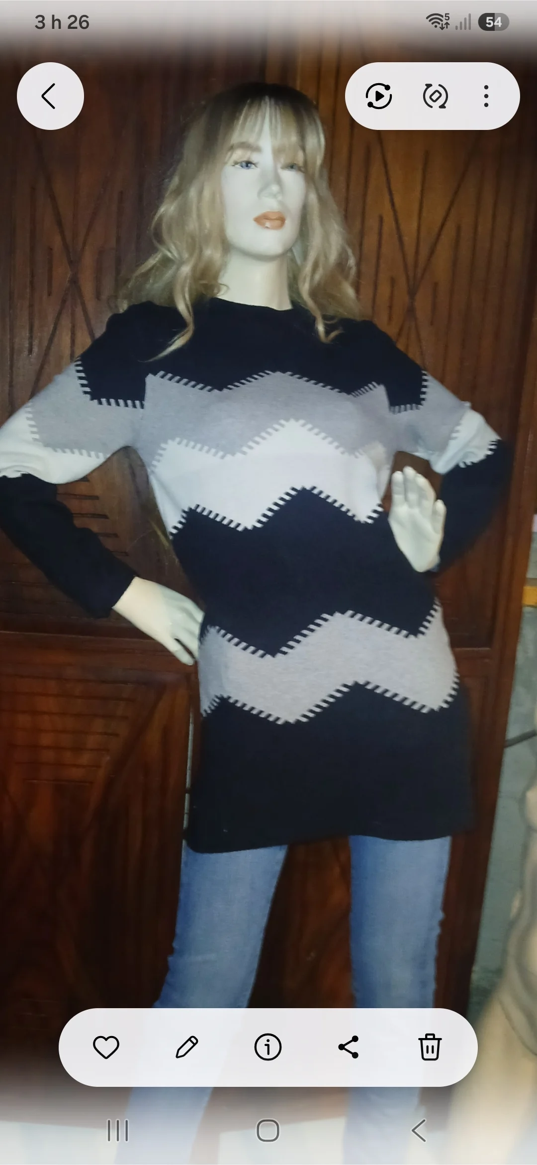 Gilet noir et blanc *Autre seconde main