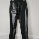 Thumbnail for OYCEE high-waisted faux leather trousers