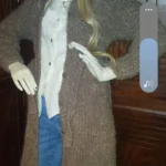 Thumbnail for Hand-knitted brown waistcoat