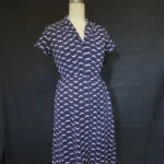 Thumbnail for Midi dress with a button-up collar