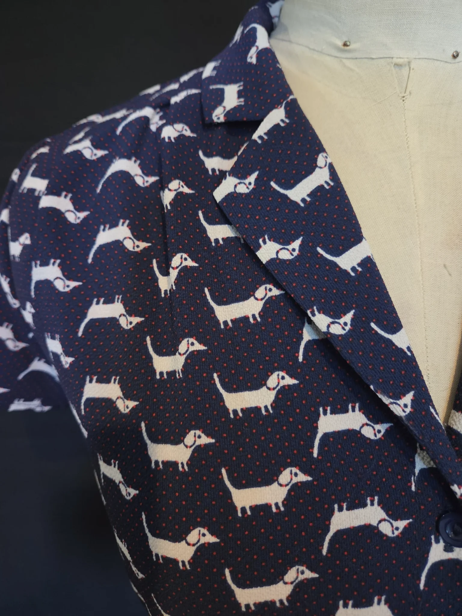 Image for Midi dress with a button-up collar