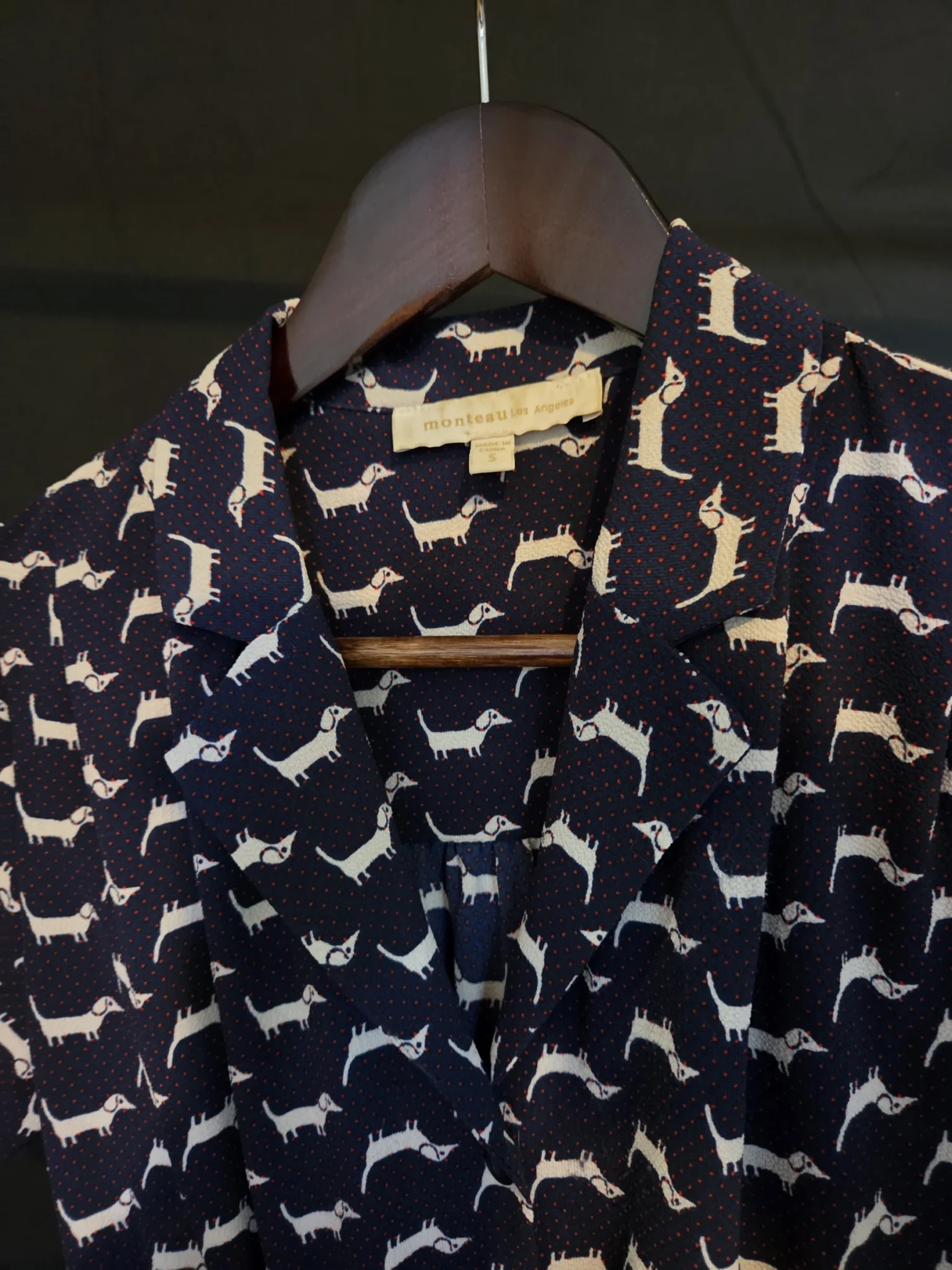 Image for Midi dress with a button-up collar