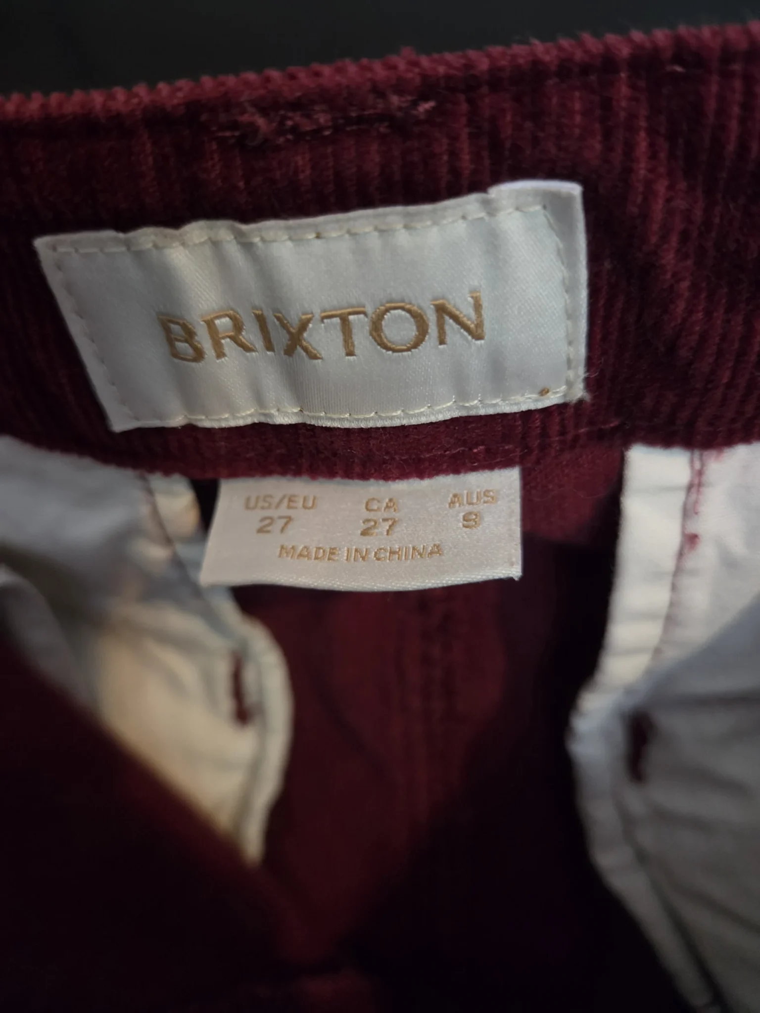 Image for Pantalon Brixton jambe large