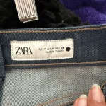 Thumbnail for Zara – long indigo denim skirt