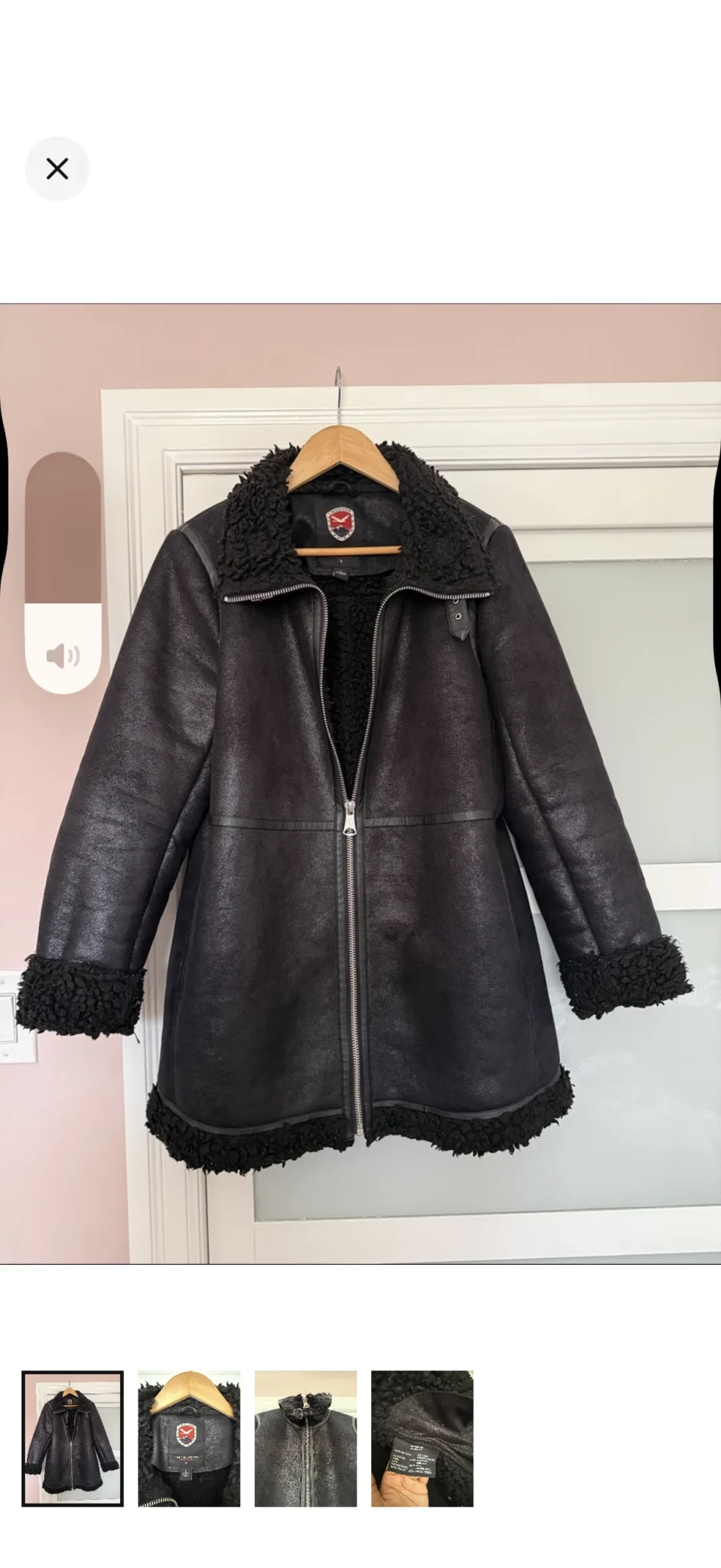 Featured image for Manteau fausse fourrure et cuir végane