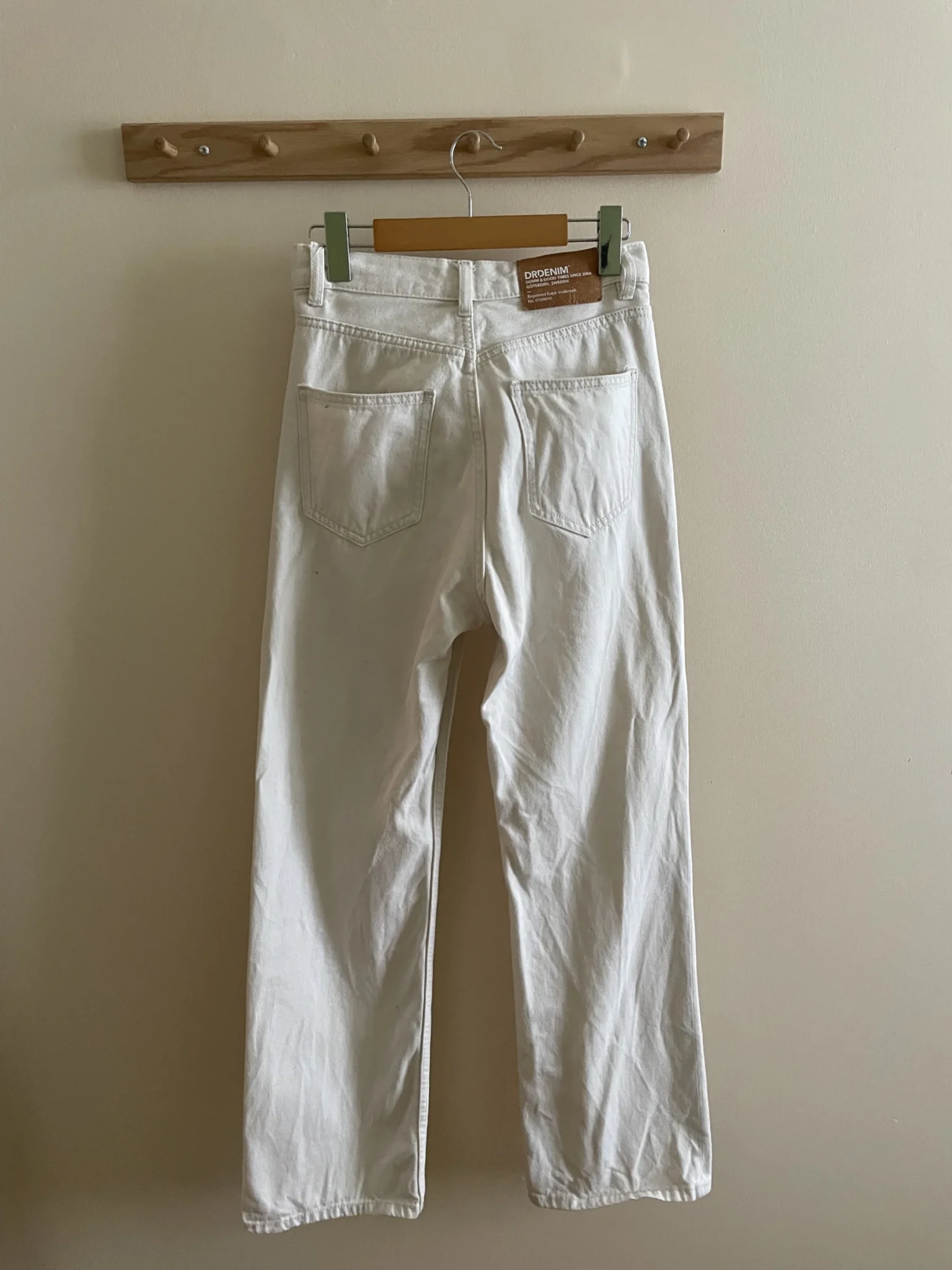 Image for DR Denim ecru jeans – high-waisted, size W25/L32