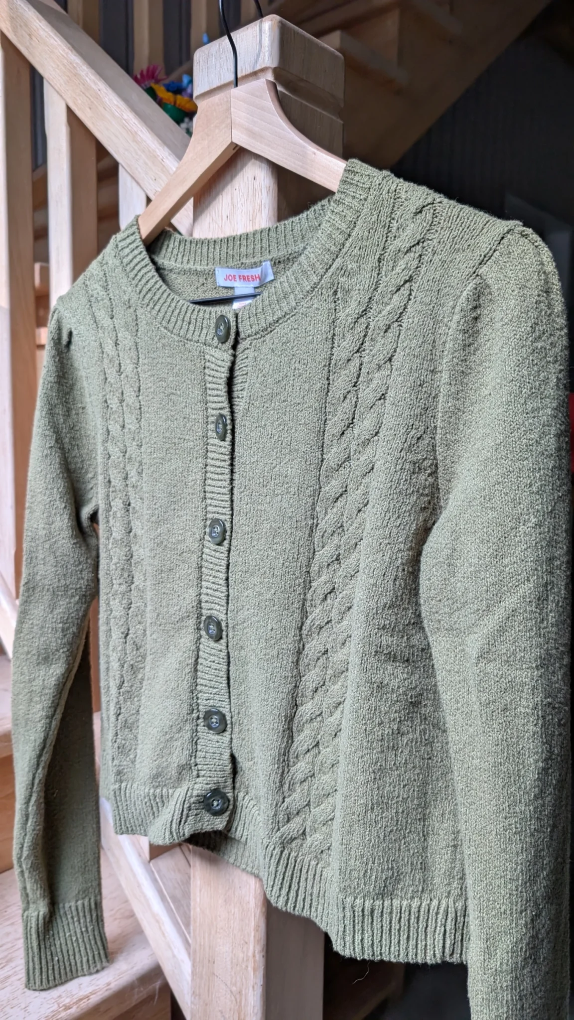 Image for Olive green cardigan