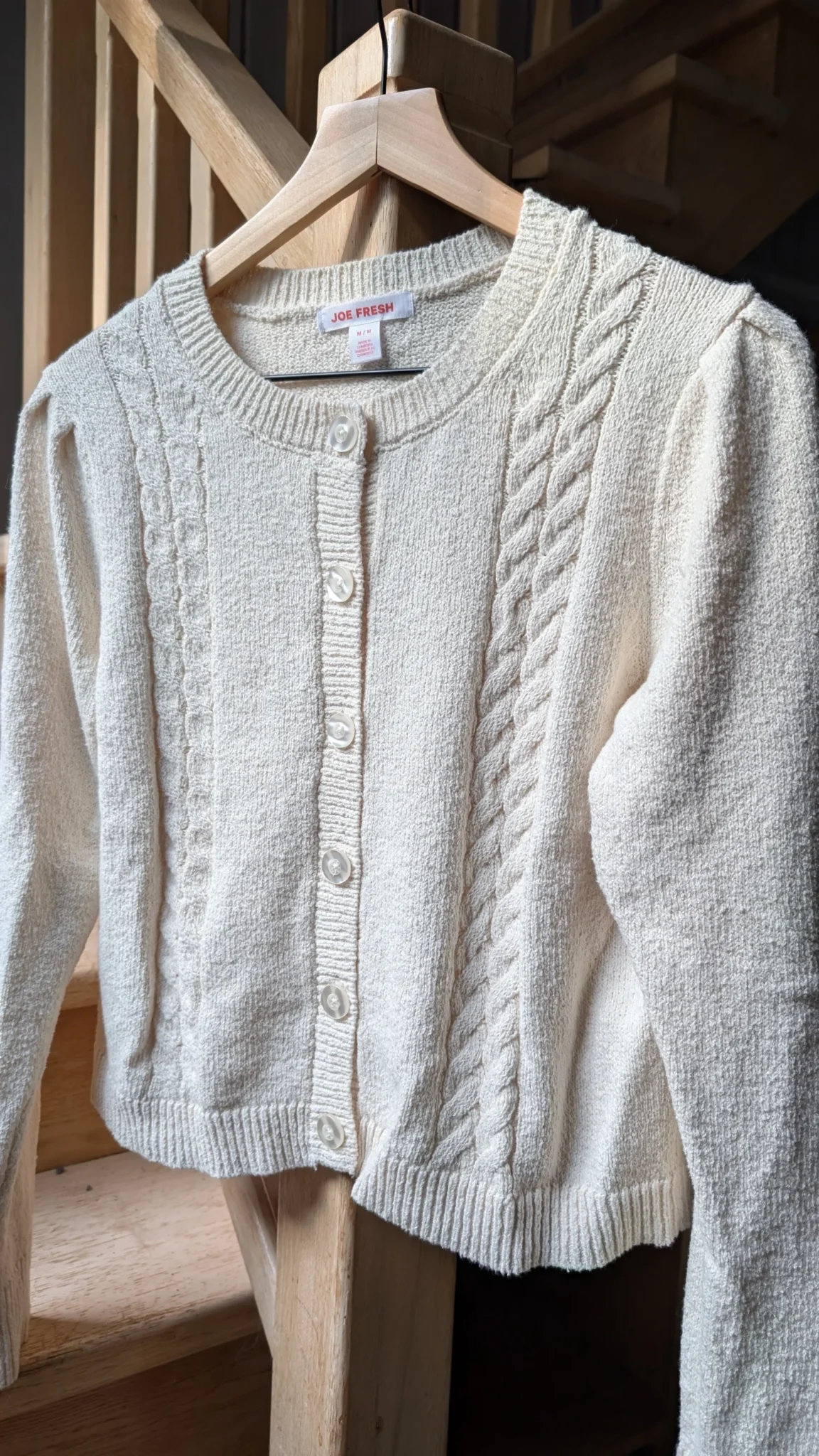 Featured image for Cream-coloured cardigan