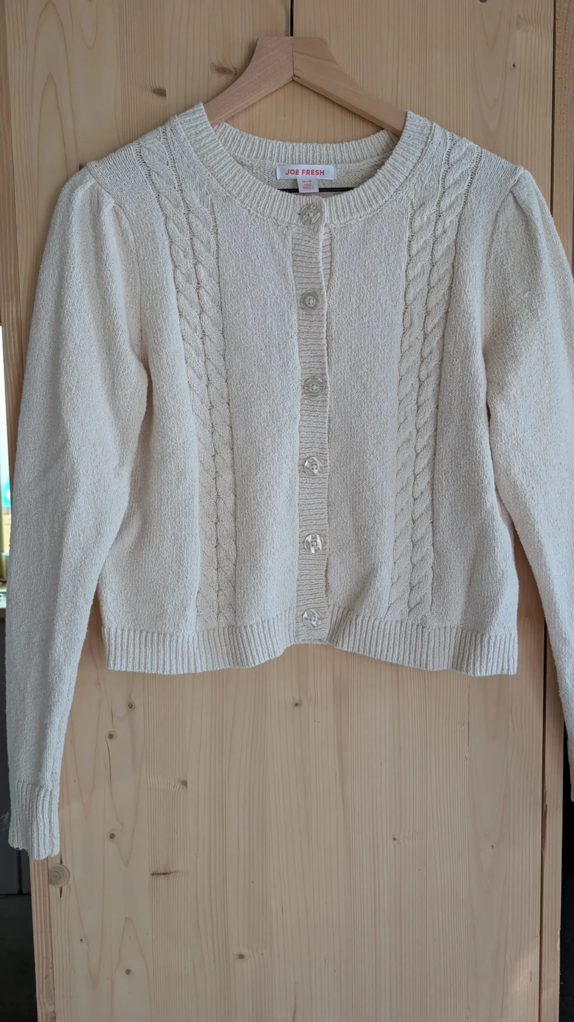 Image for Cream-coloured cardigan