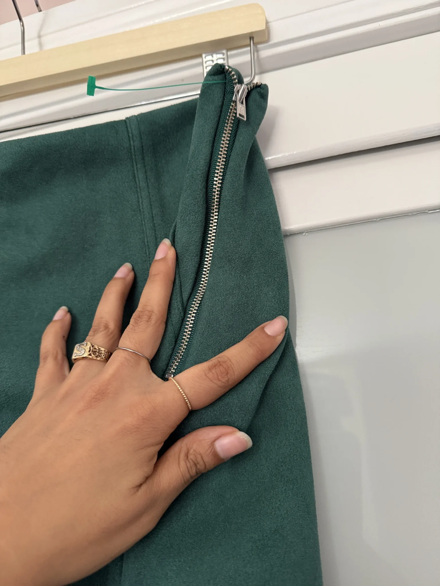 Image for Twik – Suede-effect skirt