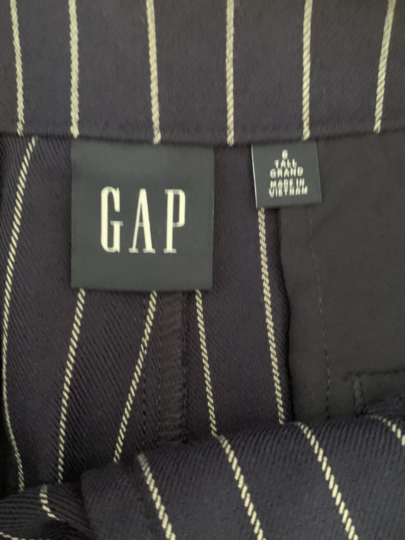 Image for Pantalon jambes larges à rayures - neuf