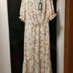 Featured thumbnail for Dusk Floral Wrap Midi Dress