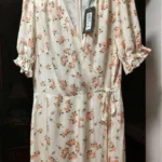 Thumbnail for Dusk Floral Wrap Midi Dress