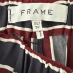 Thumbnail for FRAME Wide-leg Striped Satin Trousers
