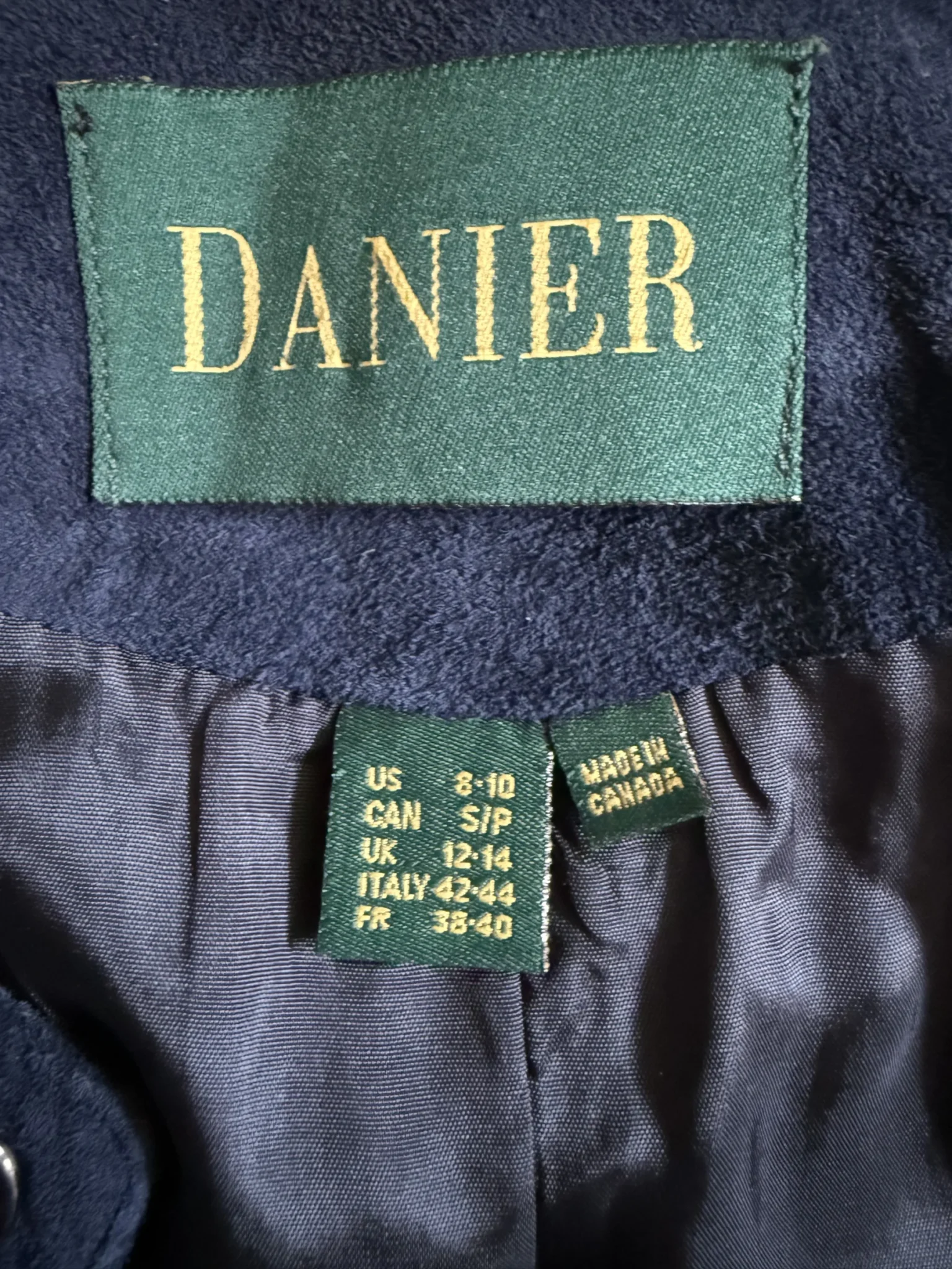 Image for Danier coat, 100% vintage suede