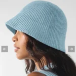 Featured thumbnail for Alo Yoga Knitted Bell-Shaped Hat – Denim Knit Bell Style (Sky Blue)