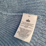 Thumbnail for Alo Yoga Knitted Bell-Shaped Hat – Denim Knit Bell Style (Sky Blue)