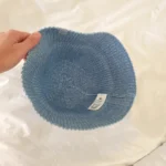 Thumbnail for Alo Yoga Knitted Bell-Shaped Hat – Denim Knit Bell Style (Sky Blue)