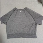 Thumbnail for Grey sports crop top