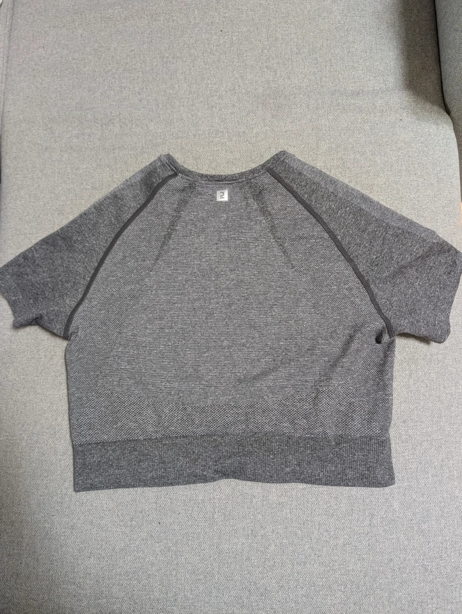 Image for Grey sports crop top