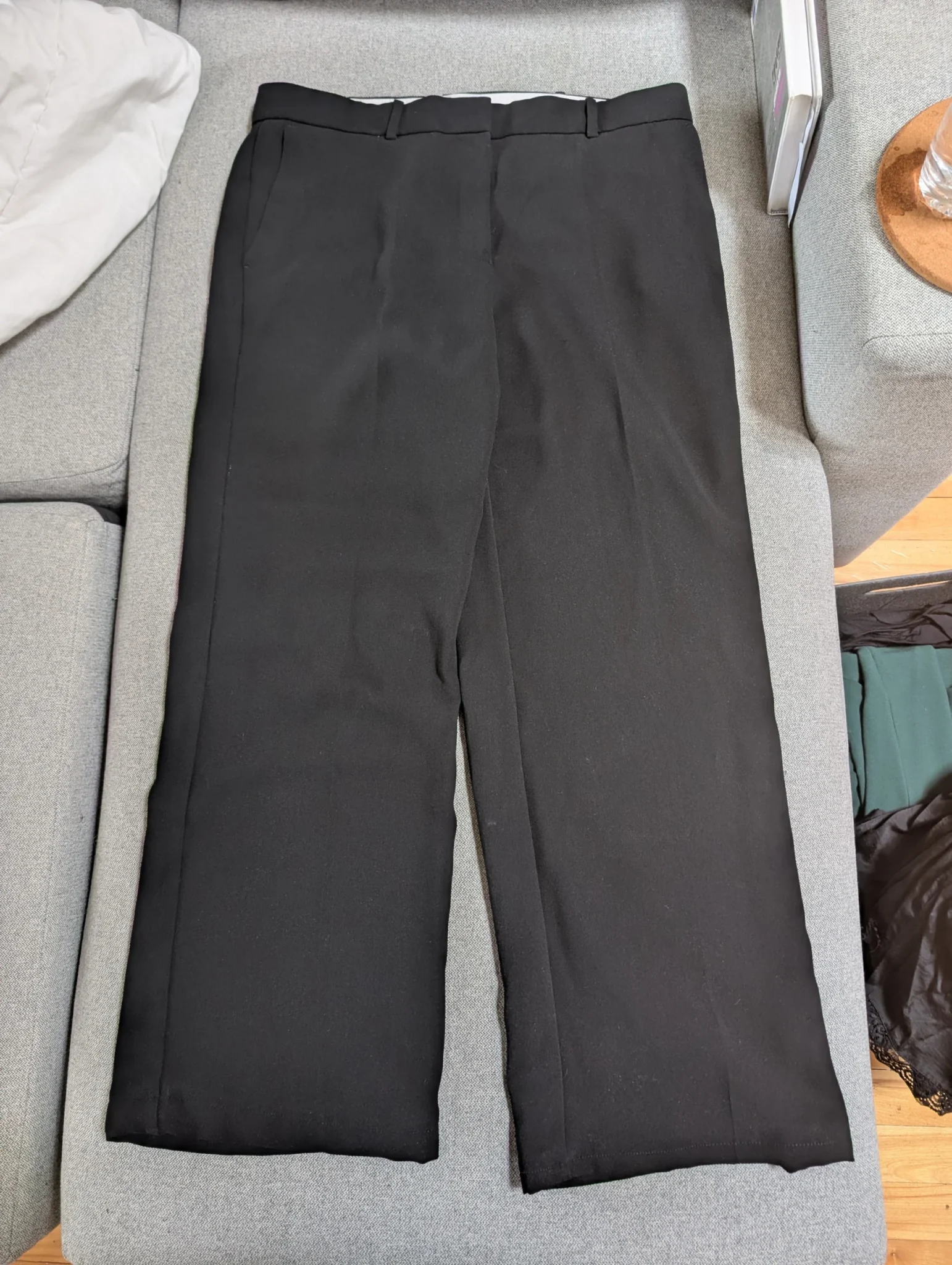 Featured image for Black flared trousers